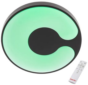 Redo 05-927 - LED RGBW stropné svietidlo BIGSI LED/48W/230V priemer 50 cm čierne + DO