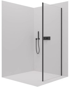 Cerano, sprchová zástena pre dvere Santini a Ferri 80x195 cm, 6mm číre sklo, čierny profil, CER-CER-425650