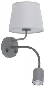 TK-LIGHTING Nástenná LED lampa s vypínačom GRAY, sivá