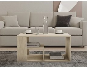 Konferenčný stolík JELIO, mramorový dekor, béžový