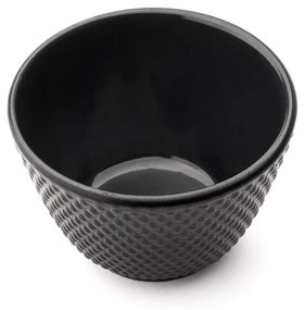 Sada 2 čiernych liatinových hrnčekov na čaj Bredemeijer Jang, ⌀ 7,8 cm
