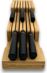 usporadejto.cz Stojan na nože, organizér do zásuvky - na 14 nožov, bambusový MAESTRO 45 x 11,5 x 8,5 cm