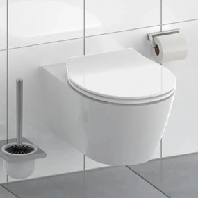 Schütte 82700 - WC sedadlo SLIM WHITE SoftClose z duroplastu