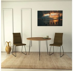 Asir Jedálenský stôl SANDALF 75x90 cm hnedá AS0564