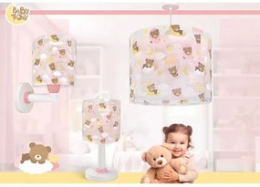 Dalber 41571S - LED detská lampička BABY TEDDY 1xG4/4W/230V ružová