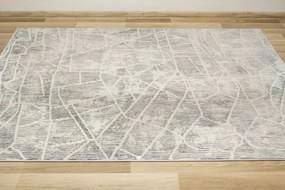 Koberec Opal F438A krémový / sivý / modrý