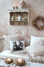 Chic Antique Kameninová váza Floral Cream 25 cm