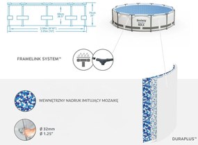 Bazén Bestway FRAME 4678L 305x76cm 8v1 56408