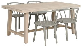 Matne lakovaný dubový jedálenský stôl Rowico Brooklyn, 170 x 95 cm