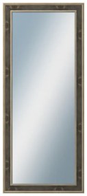 DANTIK - Zrkadlo v rámu, rozmer s rámom 60x140 cm z lišty TOOTH zlatá čierna (2780)