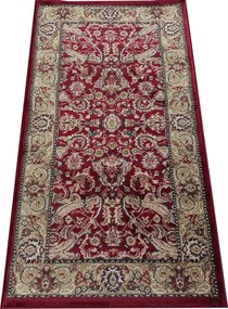 DY Červený koberec s ornamentami Exclusiv 02N Rozmer: 80x150 cm