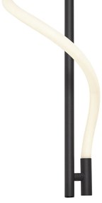 Moderné nástenné svietidlo čierne vrátane LED 3-krokové stmievateľné - Twirl