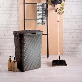 Hnedý kôš na bielizeň Curver Hamper, 40 l