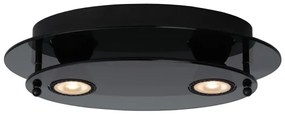 Lucide 79181/02/30 - Stropné svietidlo OKNO 2xGU10/5W/230V čierna