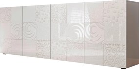 XXXLutz ŠIROKÁ KOMODA, biela s vysokým leskom, 241/84/42 cm MID.YOU - Online Only drobný nábytok - 001844005402