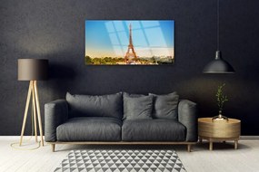 Skleneny obraz Eiffelová veža paríž 120x60 cm