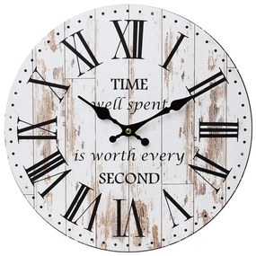 Nástenné hodiny, Flor0110, Time, 34cm