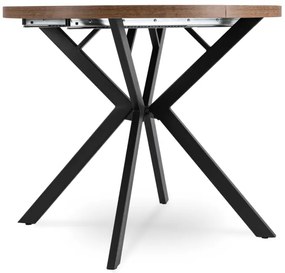 JAKS Okrúhly rozkladací stôl 90 - 190 cm rustikálny dub Lugo