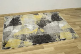 Koberec Victoria B885A sivý / žltý