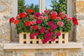 AMADEA Drevený obal na kvetináč, 62x21,5x18cm Český výrobok