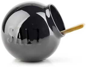 Porcelánová solnička MODERN LIFE černá
