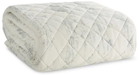 Dekorstudio Zamatový prehoz na posteľ BLINK 3 v bielej farbe Rozmer prehozu (šírka x dĺžka): 170x210cm