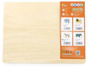 Detské drevené puzzle s úchytmi Montessori Viga Zebra
