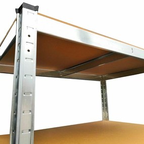 Fistar Regál 1500x700x300 mm zinkovaný 4-policový, nosnosť 700 kg