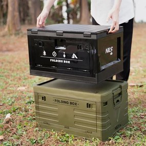 Skladací box NILS Camp NCB4006 2v1 s vekom a funkciou stola 50L