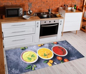 Protišmykový koberec / behúň ANDRE 33290 sivý / žltý