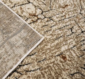 Koberec Miami Plus 0300 béžový – obdĺžnikový vzorovaný koberec Rozmer: 60x100 cm