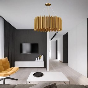 Toolight Toolight, stropné svietidlo 12xG9, APP1560-12CP, zlatá lesklá, OSW-03266