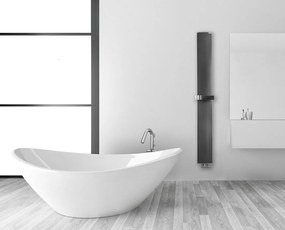 Ridea Ridea, OTHELLO MONO SLIM vykurovacie teleso hliníkové 300x1890mm, čierna mat, 2301189030SN
