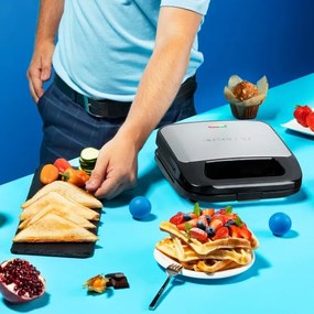 Niceboy ION Snacker S3 - Toustovač 3v1 750W/230V nerez/čierna