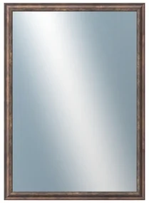 DANTIK - Zrkadlo v rámu, rozmer s rámom 50x70 cm z lišty TRITON meď antik (2141)