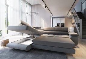 Rohová sedacia súprava SELVA, 275x90x202, monolith 84, ľavá