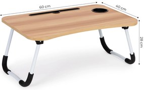 ModernHome Malý stolík na notebook 60x40cm - Drevo