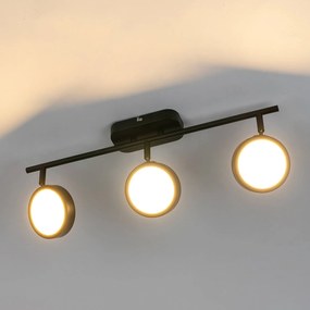Lindby Neros bodové LED svetlá, CCT, čierna, 3-pl.