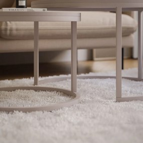 KONFERENČNÝ STOLÍK LEONARDO 2V1 KAŠMÍR + BIELY MRAMOR