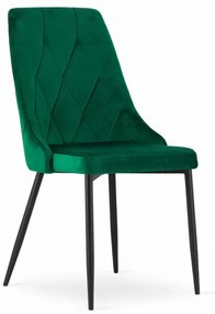 Jedálenský stôl TODI jaseň 60 cm s dvoma IMOLA zamatové zelené