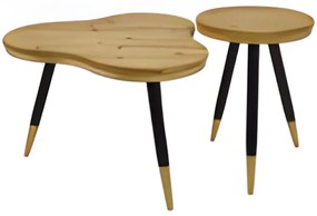 Sada stolíkov Akim 10794 Dub/Čierna