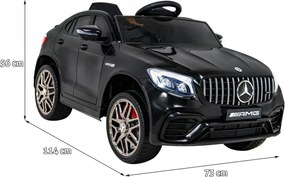 Ramiz Mercedes Benz GLC63S pre deti Čierna Suv + diaľkové ovládanie + pohon 4x4