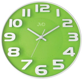 dizajnové nástenné hodiny JVD HA5848.1 zelené