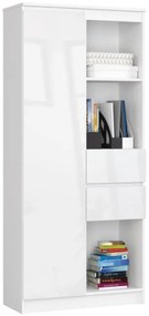 Regál R15 R80 CLP biely / biely lesk