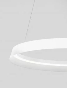 LED stmievateľný biely dizajnový luster Ormi 60