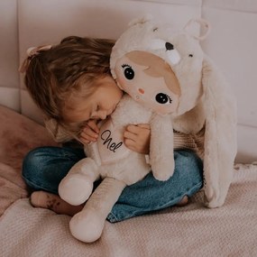 Mojkáčik - Bábika zajčik béžová XL 70 cm