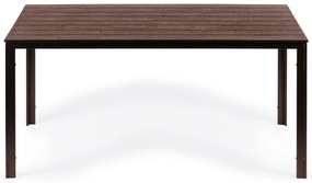 Záhradný cateringový stôl 156 x 78 cm hnedý