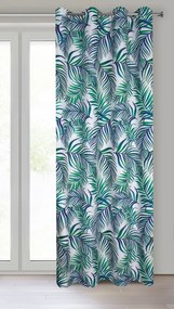 ZÁVES NA KRÚŽKOCH PALMS 02 140X250 CM VZOROVANÁ