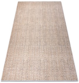 ANDRE prateľný koberec Rybia kosť- béžový,