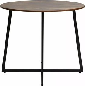 AKCIA Okrúhly jedálenský stôl LUNA 90 cm, rustikálne hnedá II. akosť